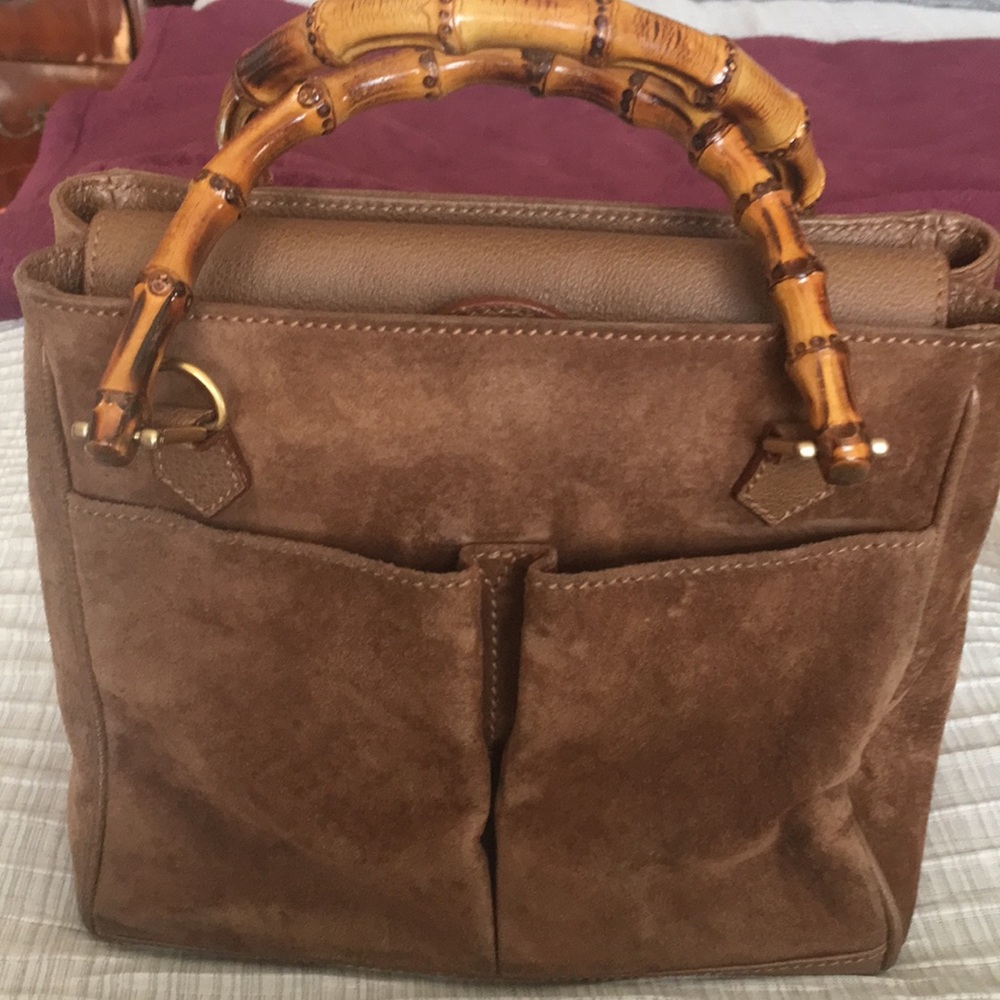 Gucci bag suede